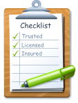 Checklist Trusted Licensed Insured